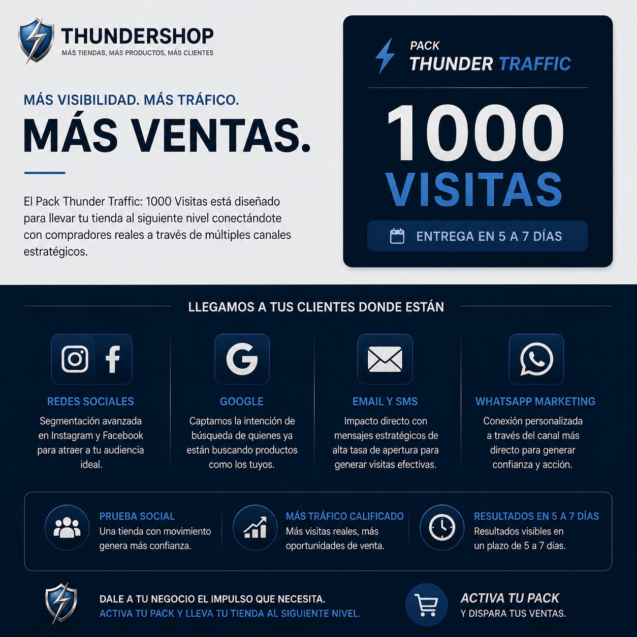 1000 Visitas a tu Tienda