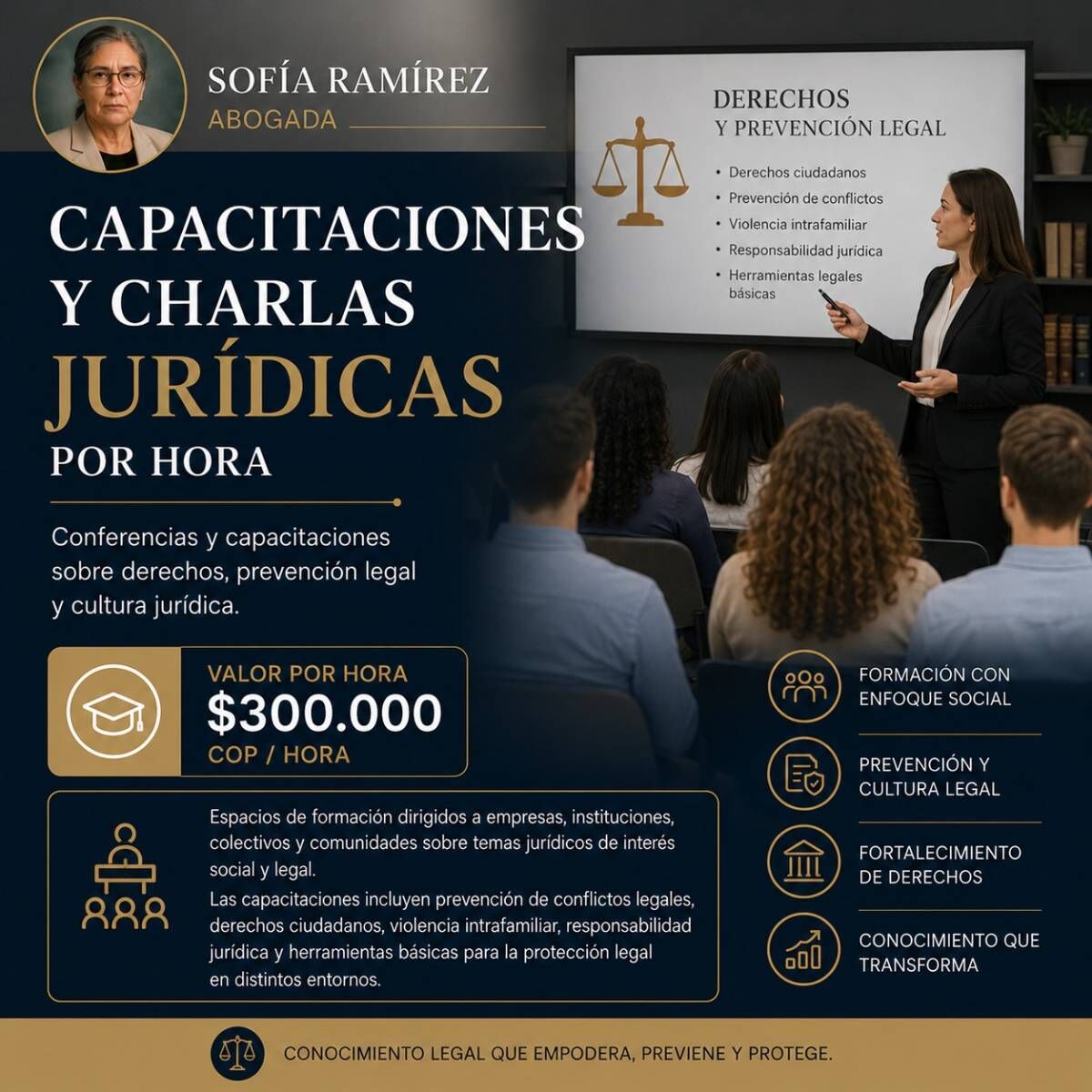 Capacitaciones y Charlas Jurídicas por Hora