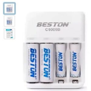 Bateria Beston Recargables Aa/aaa X 4 Pack + Cargador