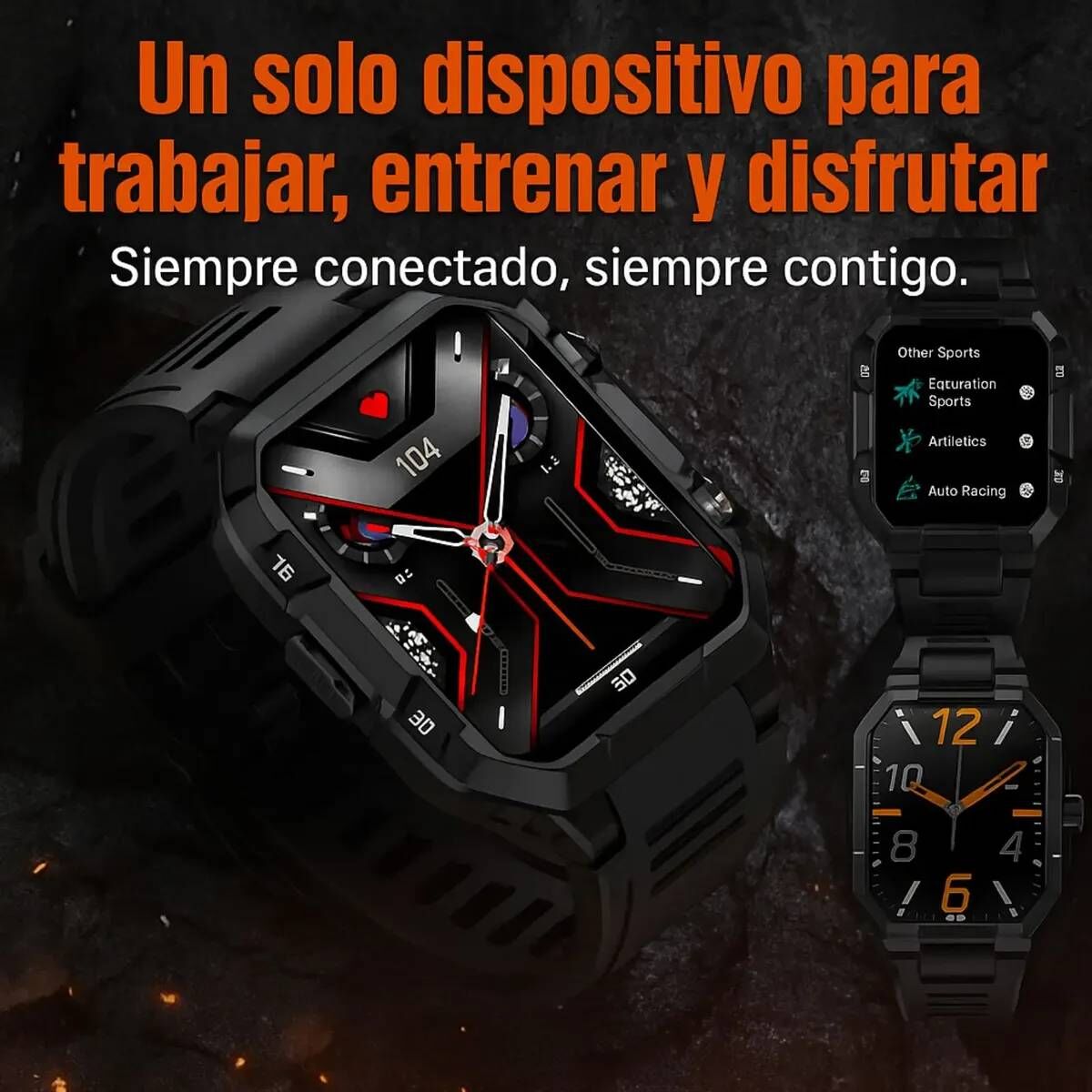 Smartwatch Deportivo Hombre Mujer Hd 1.85 Llamadas +100 Deportes - Image 3