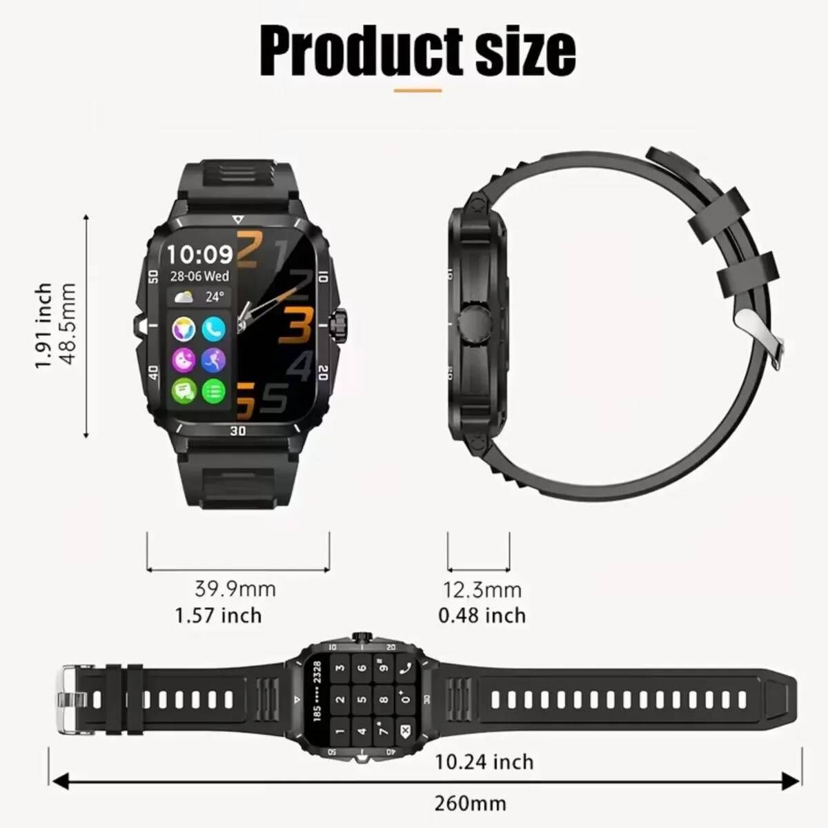 Smartwatch Deportivo Hombre Mujer Hd 1.85 Llamadas +100 Deportes - Image 4