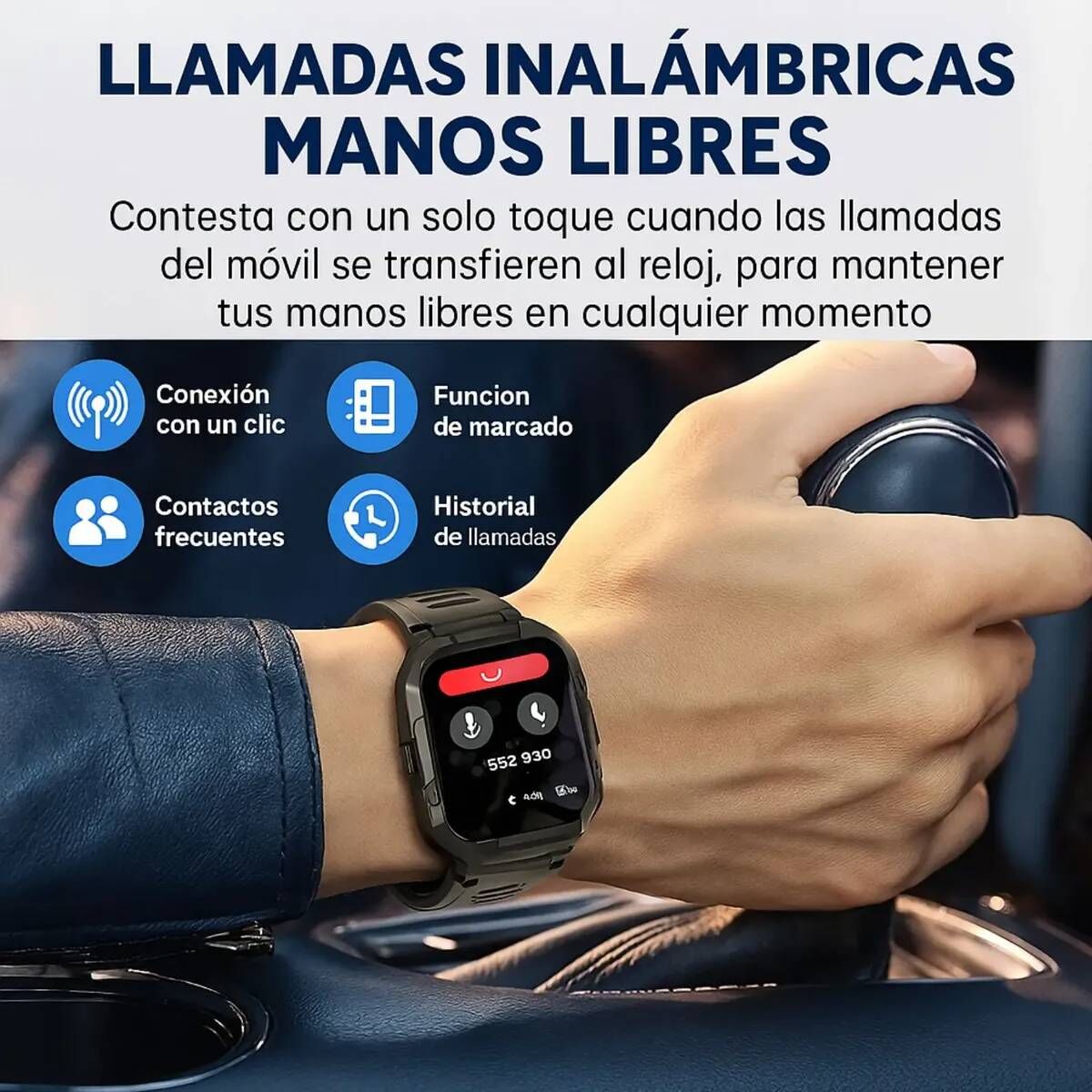 Smartwatch Deportivo Hombre Mujer Hd 1.85 Llamadas +100 Deportes - Image 5