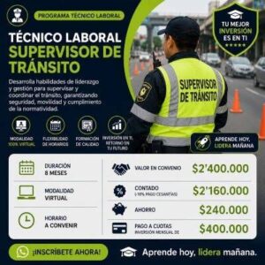 Técnico Laboral Supervisor de Tránsito
